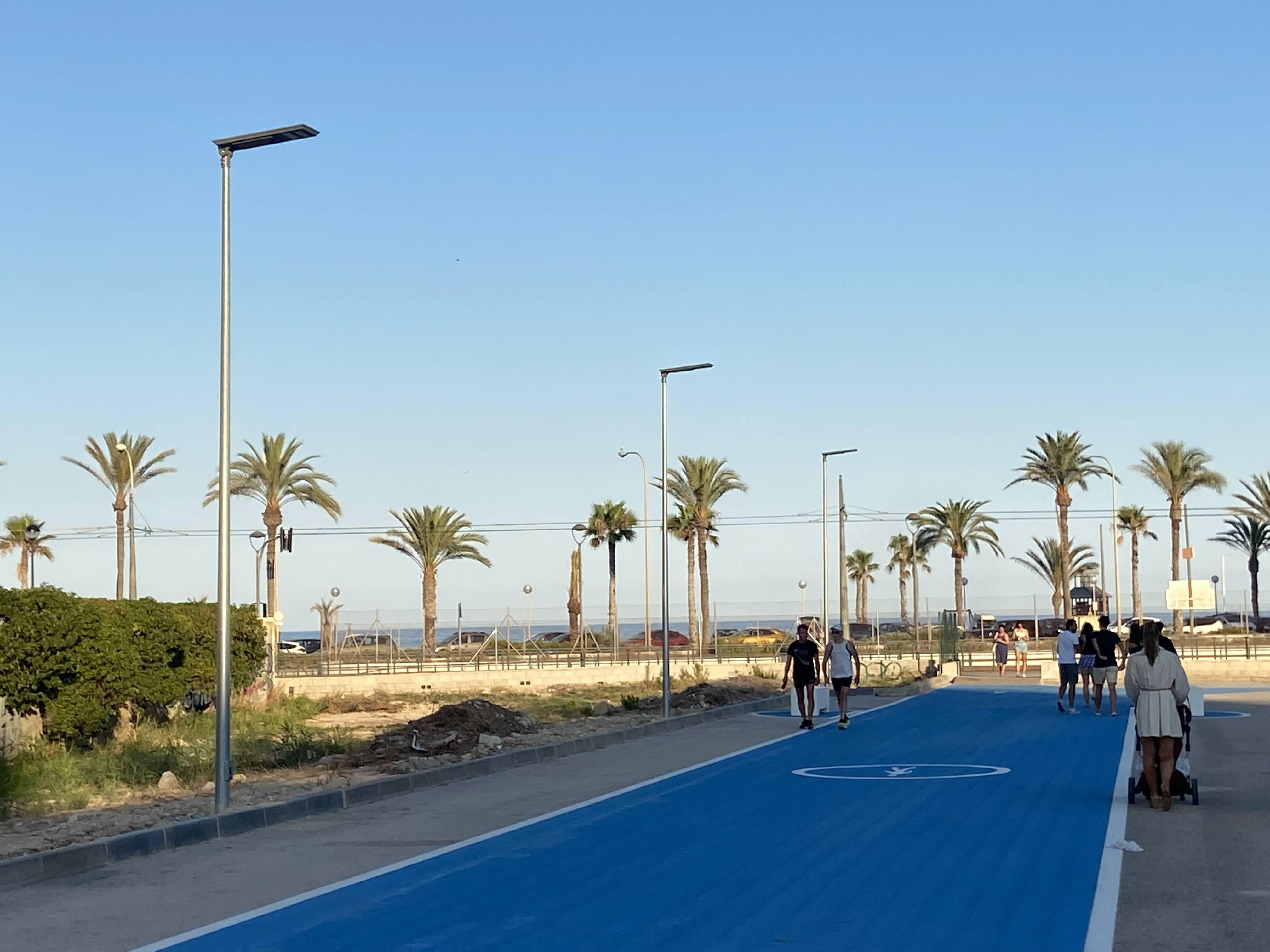 Alumbrado público solar San Juan de Alicante