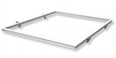 Kit Marco Empotrar Panel ARON  30x120 Aluminio Blanco