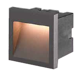 Aplique LED Empotrable Cuadrado VERONA 3W WW IP65 Clase II