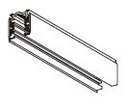 Carril TRIF. 3m NEGRO 