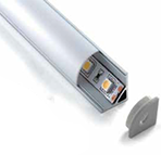 [PT500] PERFIL ALUM ESQUINA  DIFUSOR REDONDO.   2M