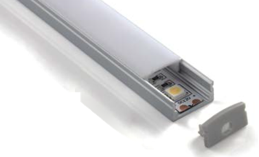 [PT300B] PERFIL ALUM SUPERFICIE . ACB BLANCO 2M
