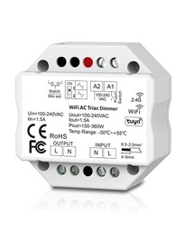 [SC619] Regulador inalámbrico 2.4Ghz-WIFI Smart APP-Triac-Push dim 1,5A