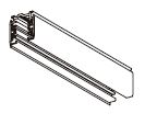 [JA100B] Carril TRIF. 1m BLANCO