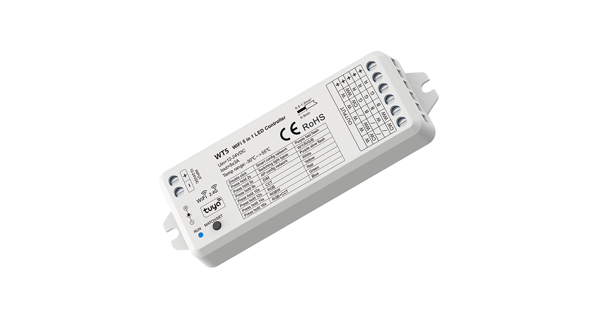 [SC641] Regulador 24v dim-cct-rgb-rgbw-rgbcct Wifi RF tuya