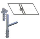 [SSA506] Soporte Acople Vial Solar Yala Panel Mediano